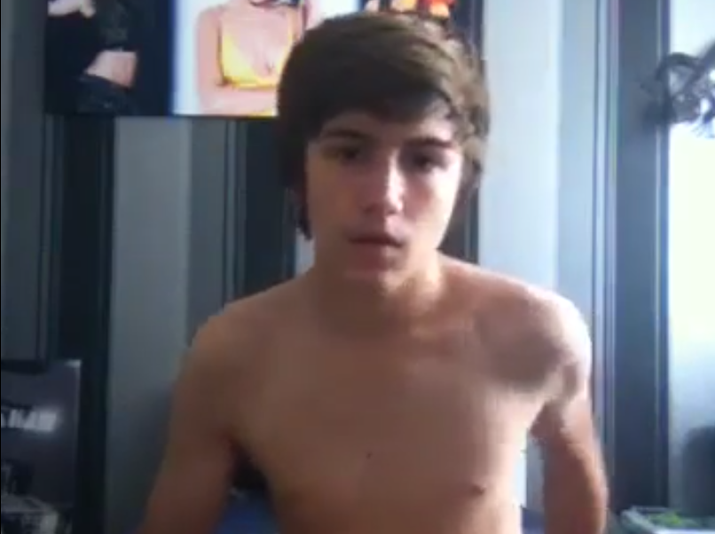 Really cute teen boy wanking, no cum