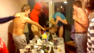 Str8 teen boys getting naked at drinking game