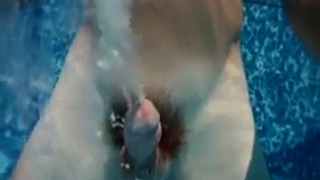 Huge under water cum shot by hot teen boy