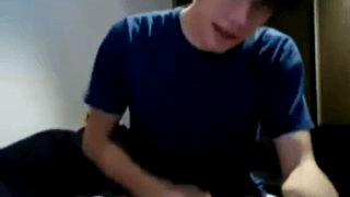 Cute teen boy showing cock and wanking on webcam