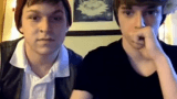 Two teen Aussie boys showing off on Omegle