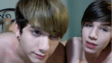 Anderson Lovell and his boyfriend on web cam