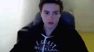 Cute German teen has a wank on webcam
