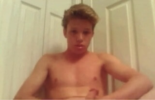 Hot teen boy wanking on Omegle cam