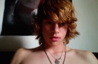 Blond Swedish boy wanking on webcam
