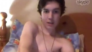 Straight webcam boy jerks for girl
