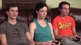 Playstation twinks end up fucking in threesome