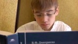 Cute teen boy Aaron takes a wank break from studying