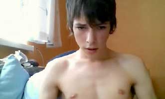 Czech teen boy wanking on webcam