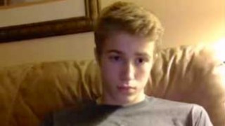 Hot Blond Boy Wanking on webcam