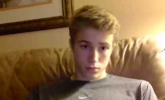 Hot Blond Boy Wanking on webcam