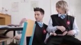 Super hot students fuck bareback at school