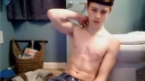 Hot 18yo gay boy puts on a hot nude show on webcam