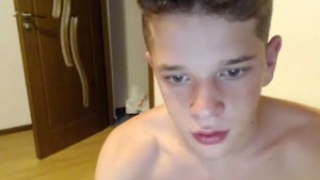 Hot German twink shows everything on webcam