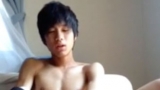 Japanese teen boy records himself jerking off and cumming
