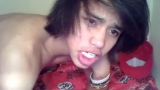 Cute Asian boy cums on webcam